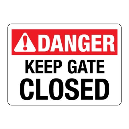ANSI Keep Gate Closed